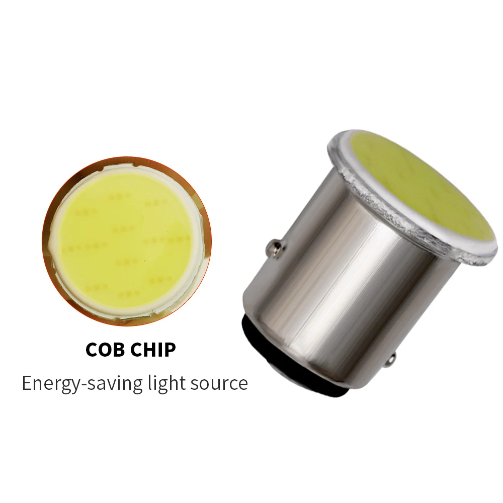 

50 шт., 1156 BA15S 1157 BAY15D COB 12 SMD парковочные фонари заднего хода S25 P21/5 Вт