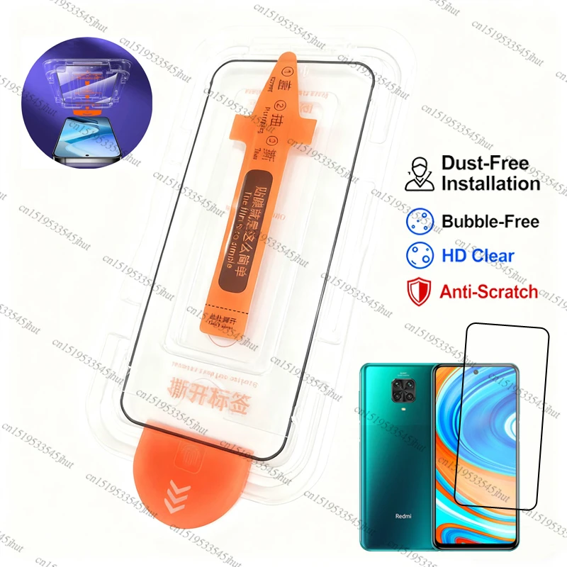Glass For Redmi Note 9S Glass For Redmi Note 9 10 Pro Max 11 12 Pro Plus Dust Free Screen Protector For Redmi Note 9 Pro Glass