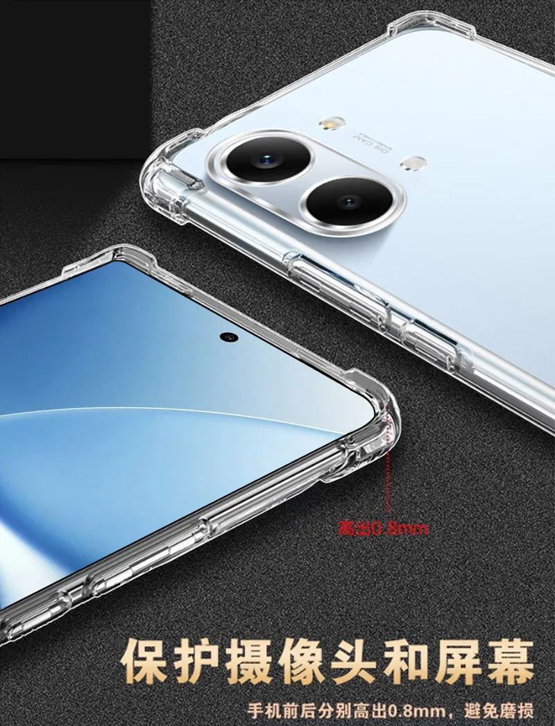 Transparent Ring Holder Shockproof Soft Silicone Phone Case