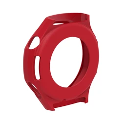 Soft Silicone Protective Case for Smartwatch - Durable Skin Shell Guard (Red)