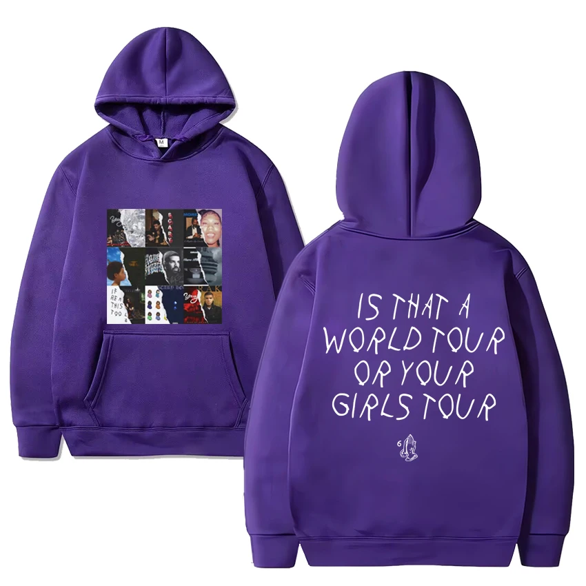 Hot Rapper Drake music Album black Hoodie Men Women vintage Oversized Fleece Long sleeve streetwear Unisex pullover Sweatshirt
