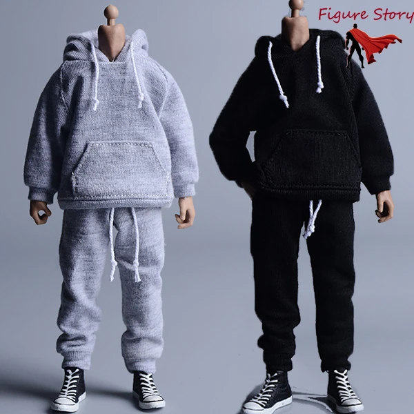 Phicen 1/12 scale Casual Male Hooded Sweater Shirt pants Set sports suit  for 6 TBLeague
