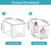 Cross-Border New Arrival Storage Box Detachable Assembled Snack Desktop Finishing Cosmetics Storage Transparent Plastic Box 6