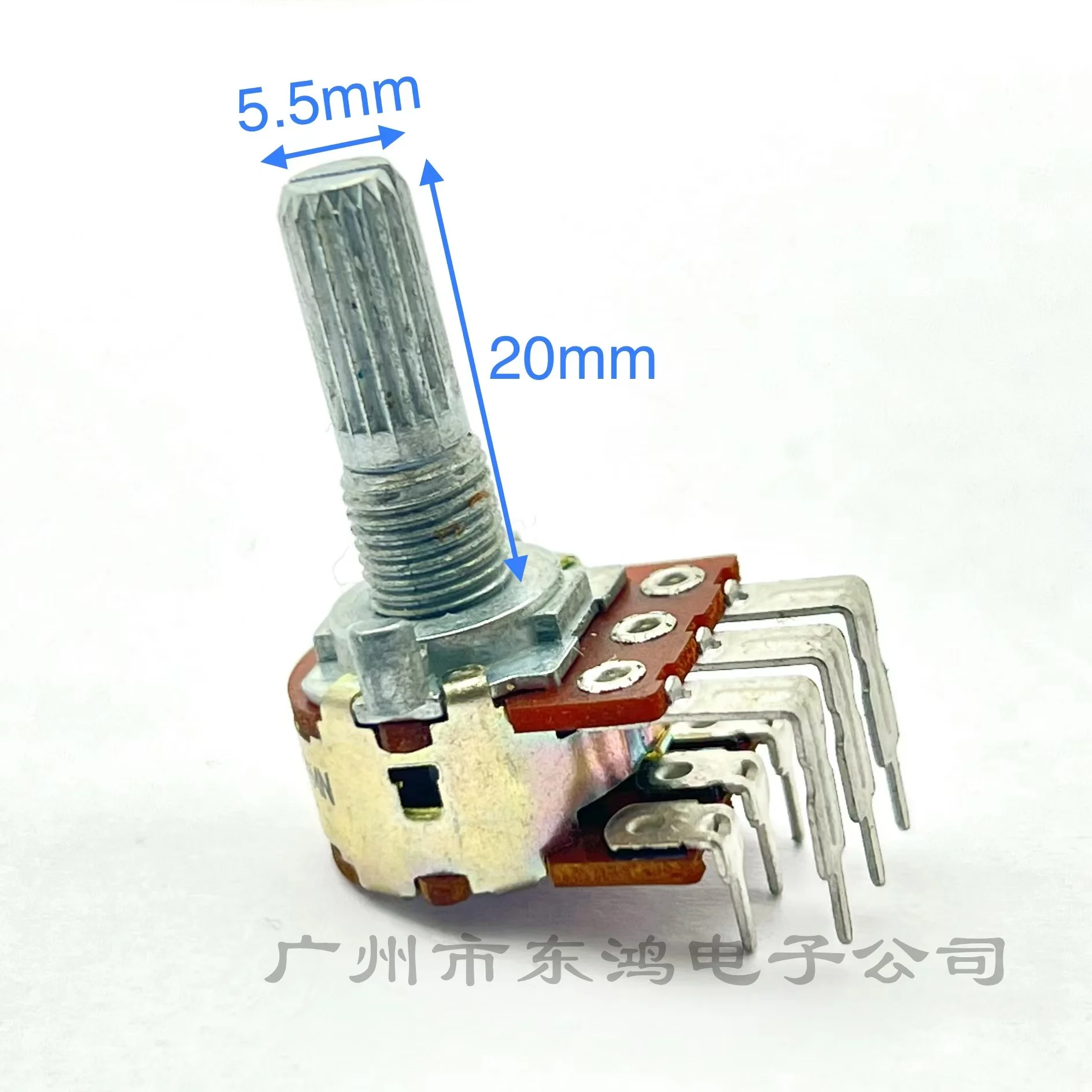 Taiwan FD 16 type dual potentiometer MN100K with center positioning audio amplifier left and right channel balance 1 PCS