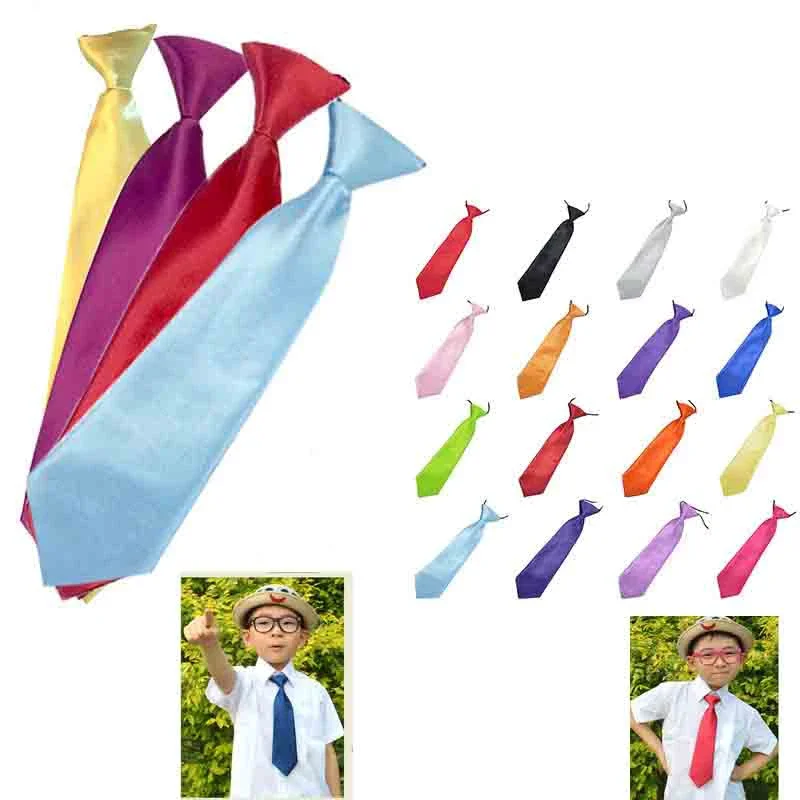 Woven Necktie Kid Tie Solid classic Ties Gift Fashion Neckties Color Business Cravat Wedding Party Formal FA117 necktie set