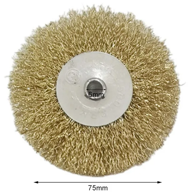 Wire Wheel Brush Flat Crimped Stainless Steel 38mm 50mm 65mm 75mm For Angle Grinder Shank Wire Wheel For Drill Attachment - Image 4