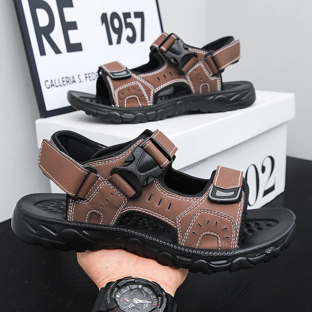 Men’s PU Leather Summer Sandals 1