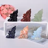1PC Natural Stone Butterfly Faery Figurine Reiki Polished Crafts Small Decoration Home Decor Christmas Present Souvenir 1
