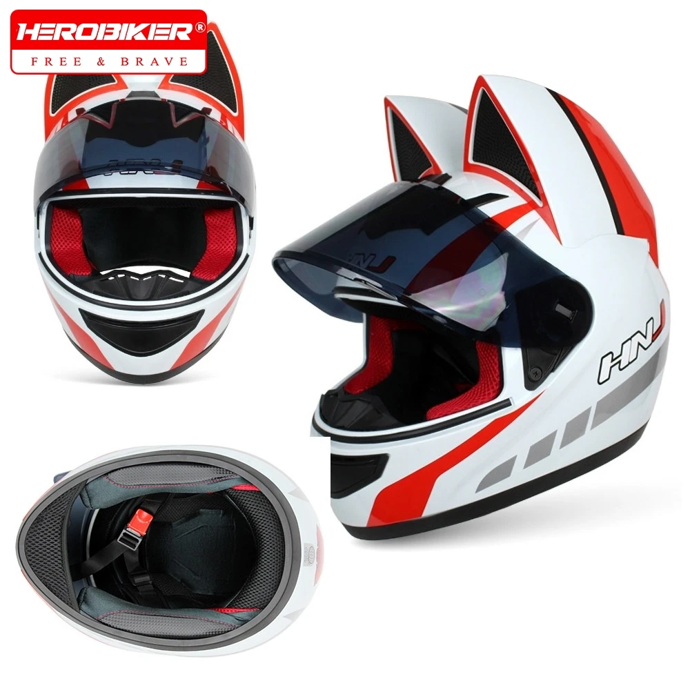 HNJ Motorcycle Helmet Casco Moto Off-road Helmet Removable