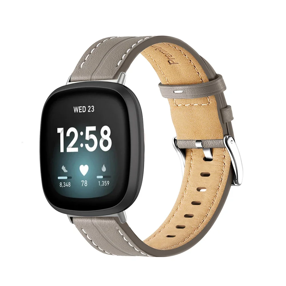 Premium Genuine Leather Smart Watch Strap with Pin Buckle