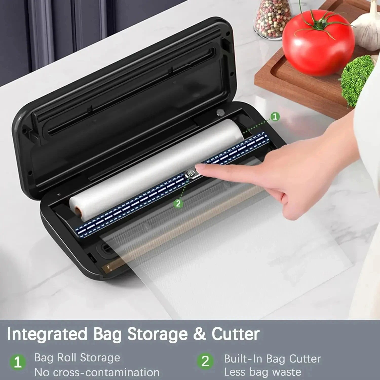 Vacuum Sealer Machine Dry/Moist Vacuum Sealer Machine Bag Storage Air Food Storage Starter Kit food vacuum sealer