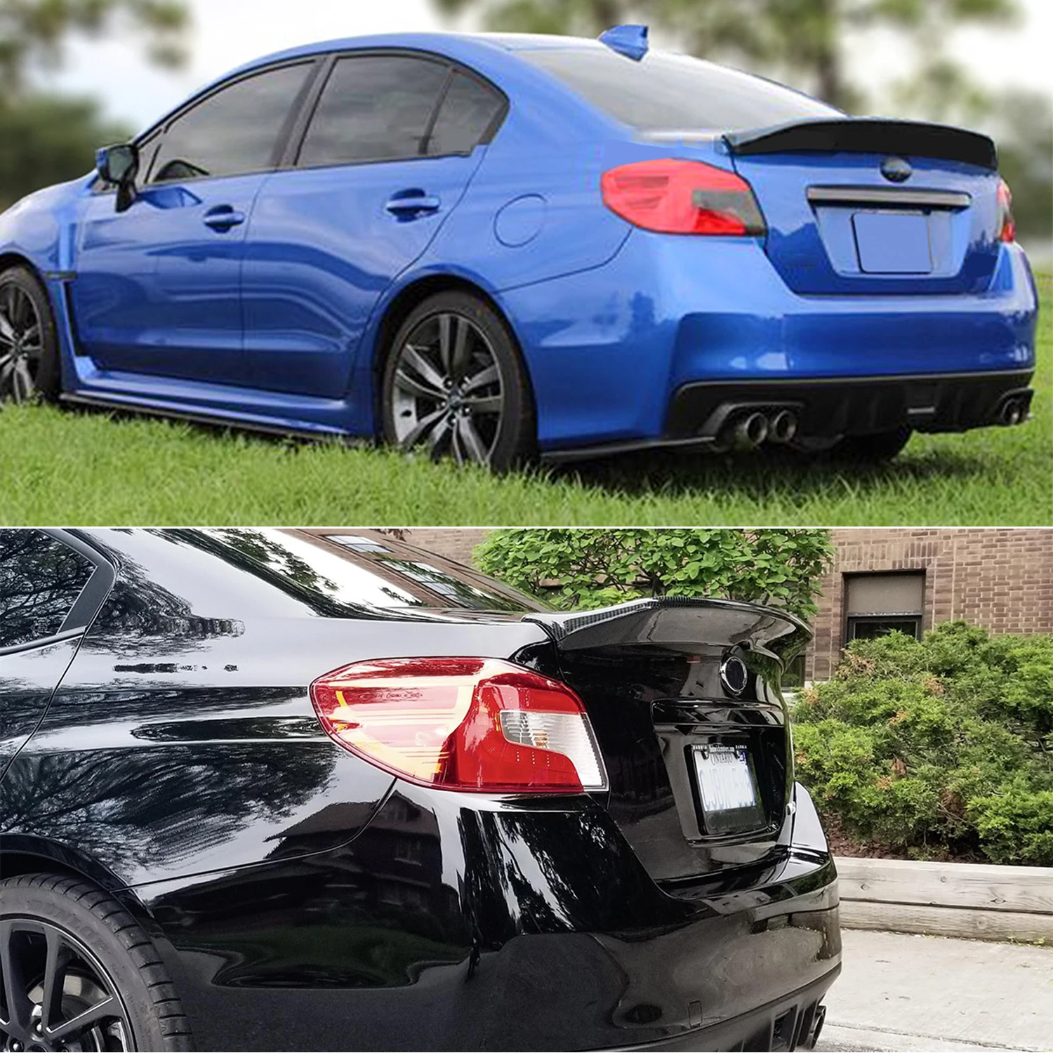 

for Subaru WRX STi 2015-2021 Accessories Rear Trunk Spoiler Wing Cover Trim