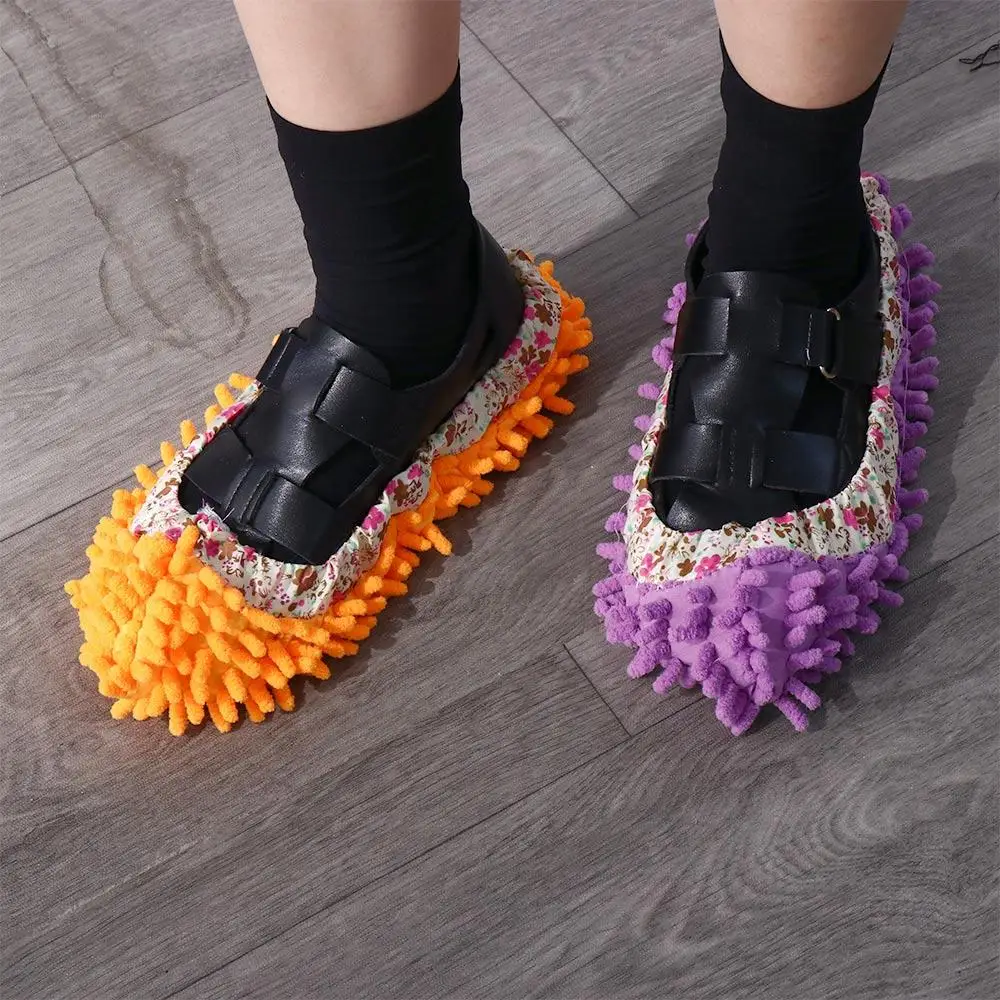 Multifunction Floor Dust Cleaning Slippers Shoes 1pcs Lazy Mopping Shoes Home Floor Cleaning Micro Fiber