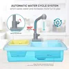 CUTE STONE Color Changing Kitchen Sink Toys, Electric Dishwasher Playing Toy with Running Water, Upgraded Faucet, Automatic Wat