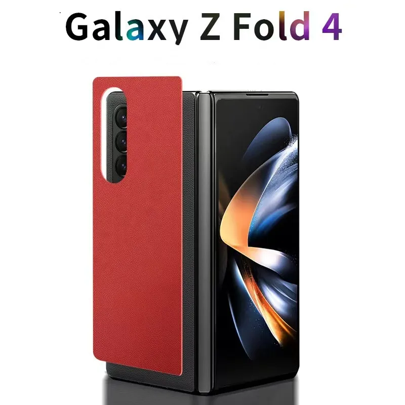

3M Leather Anti-Scratch Phone Back Sticker For SAMSUNG Z Fold5 4 3 Back Protector Matte Film For Samsung Z Fold4 Skin Cover