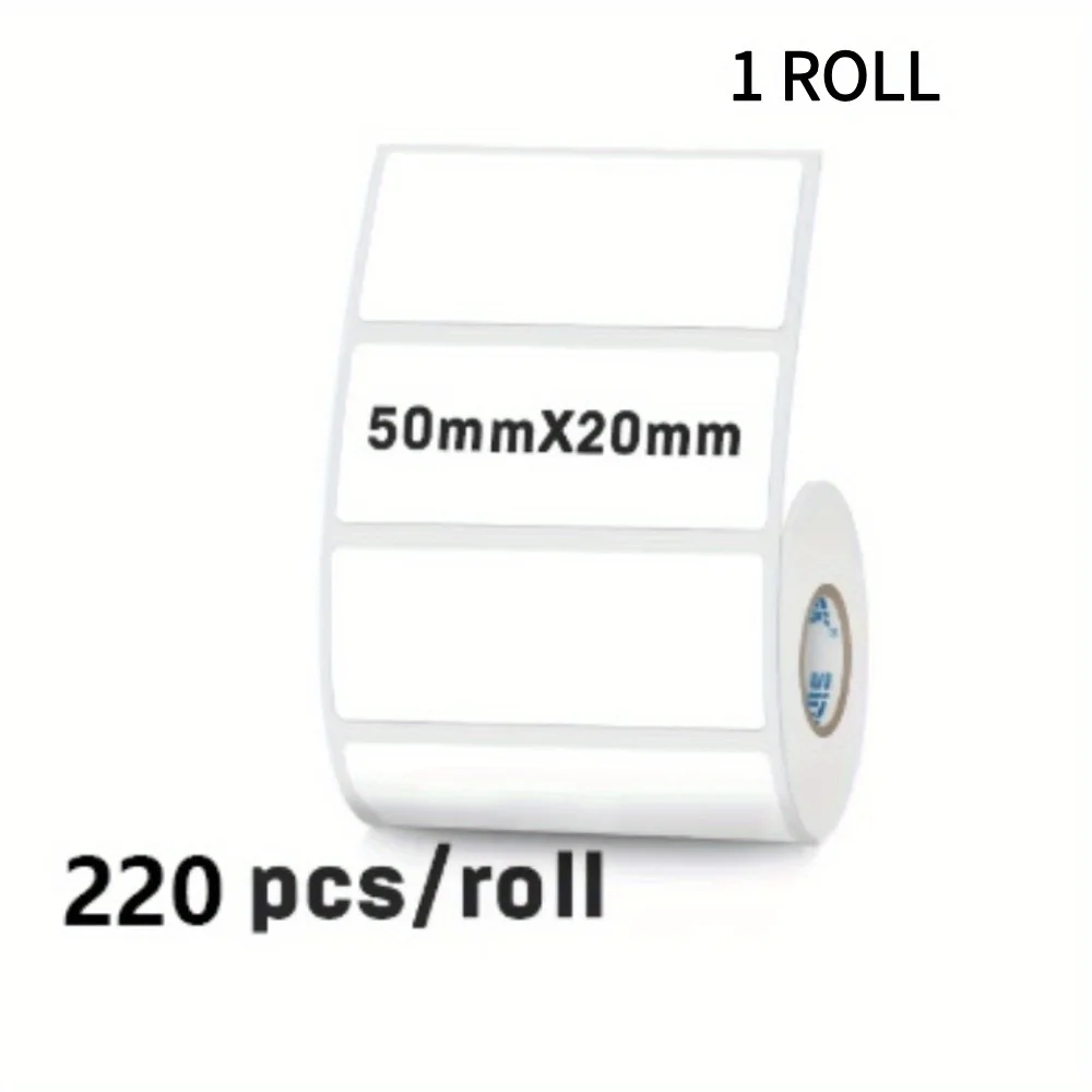 Thermal Label Sticker - White Self-Adhesive Price & Gift Tags, 50mm Width