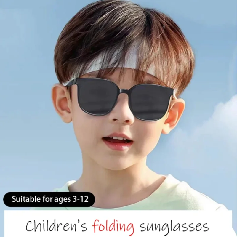 Fashion Girls Quare Sunglasses Vintage BaBy Children's Korean Sunglasses Boys Folding UV Resistant Outdoor fashion sunglasses kids sunglasses children sunglasses