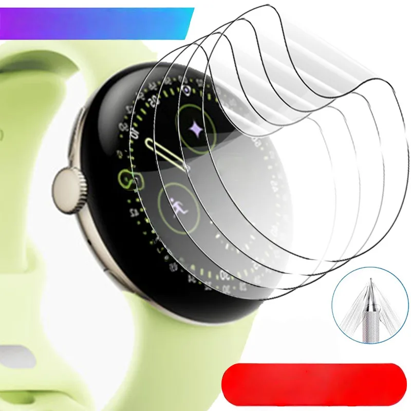 Soft TPU Hydrogel Film Protector, HD Clear & Anti-Scratch, Lightweight & Anti-Smudge Watch Cover