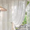 1pc Princess Style Exquisite Plush Gauze Balcony Bedroom Bay Window Living Room White Tulle 6