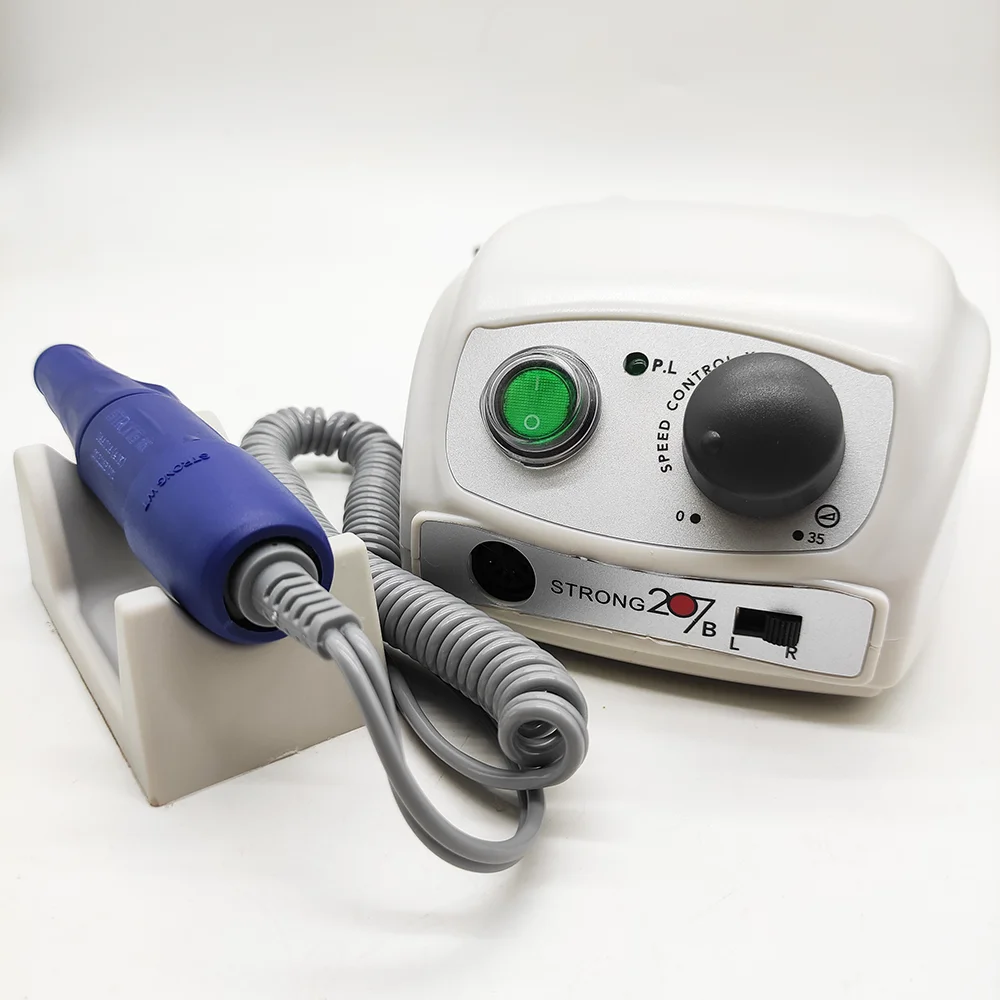 Electric Nail Drill Strong 210 207B Manicure Machine Pedicure Nails Tools 40000 rpm 105L Handpiece Nail File Equipment 5