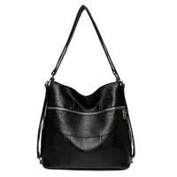 Sacs à main pour femmes, sacs à bandoulière de marque de créateurs pour les voyages, le week-end, les sorties en plein air, sac messager en cuir PU féminin, grand sac à dos 1