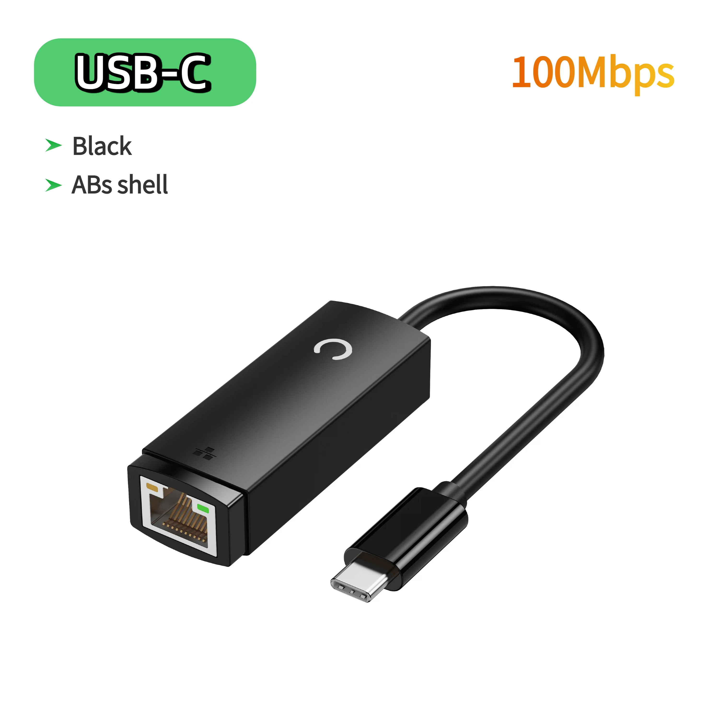 High-Speed USB-C to Gigabit Ethernet Adapter – RJ45 to USB 3.0/Thunderbolt 3