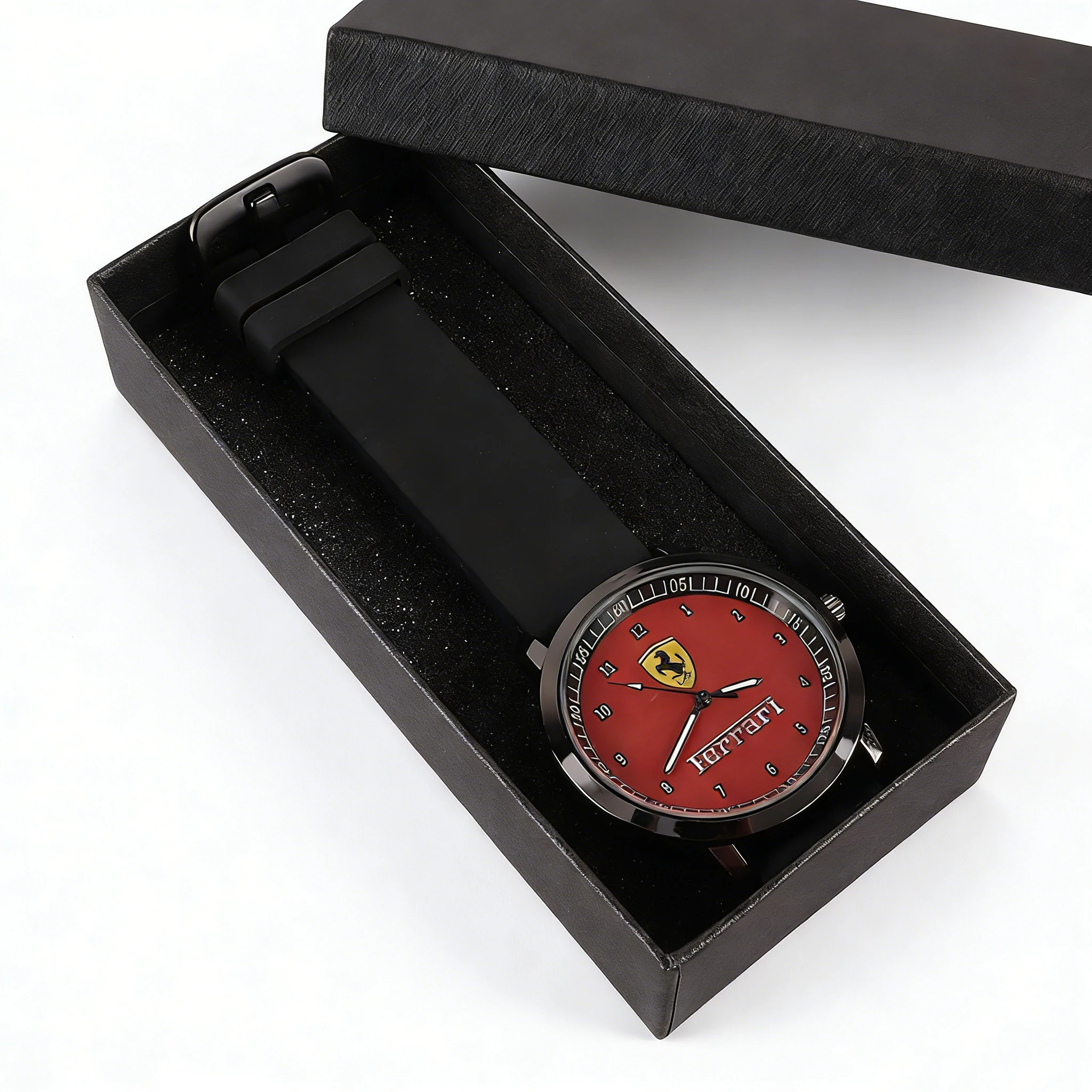 Reloj de cuarzo con logotipo de coche a la moda, reloj de coche para estudiantes, accesorio resistente al agua para Ferrari SP1 812 F40 F12TDF SF90 FF F12
