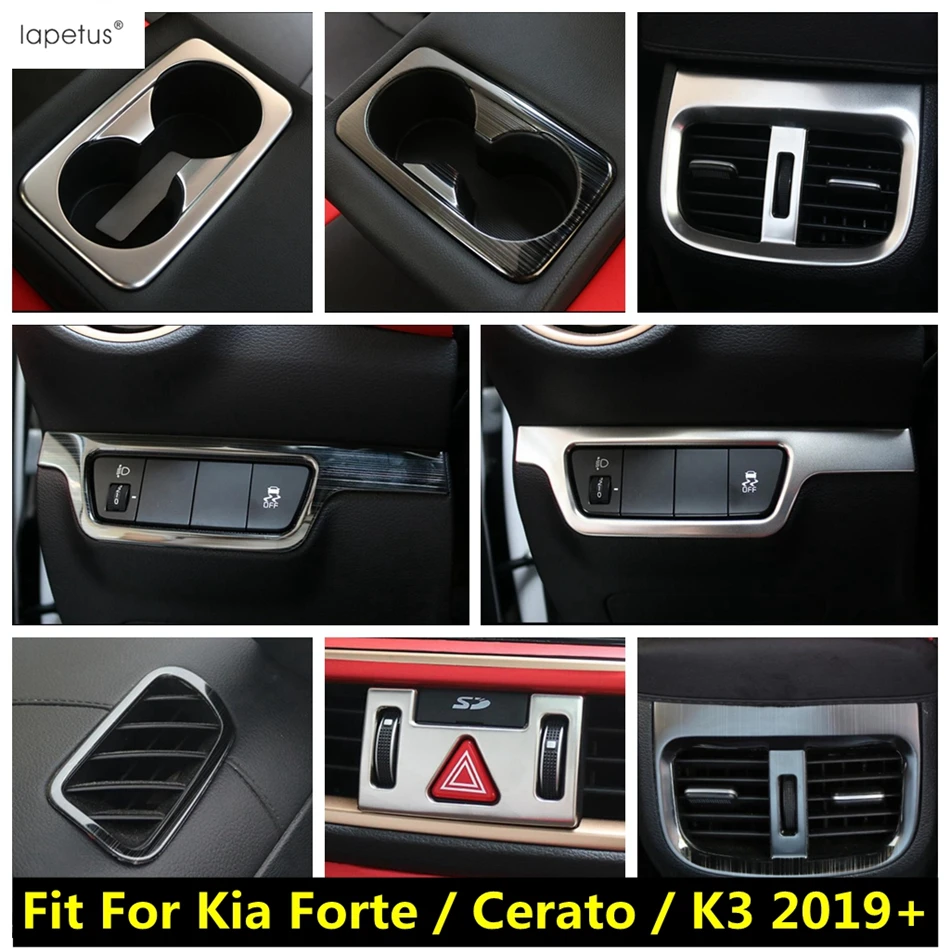 

Head Light / Water Cup Panel / Warning Lamp / Air AC Outlet Vent Cover Trim Accessories Fit For Kia Cerato Forte K3 2019 - 2023