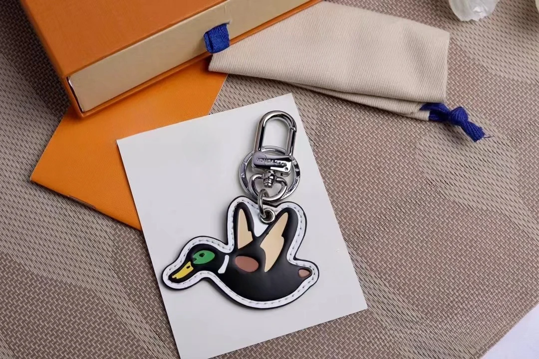 

Creative Duck Keychain Bag Pendant Japanese Light Luxury Car Keychain Creative Cartoon Pendant Home Decoration Birthday Gift