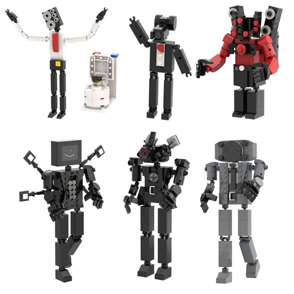 

NEW Skibidi Toilet Building Blocks Toy Top Anime Game Camera Man Soundcloud Building Blocks Titan Soundman Figure Gift for Kids