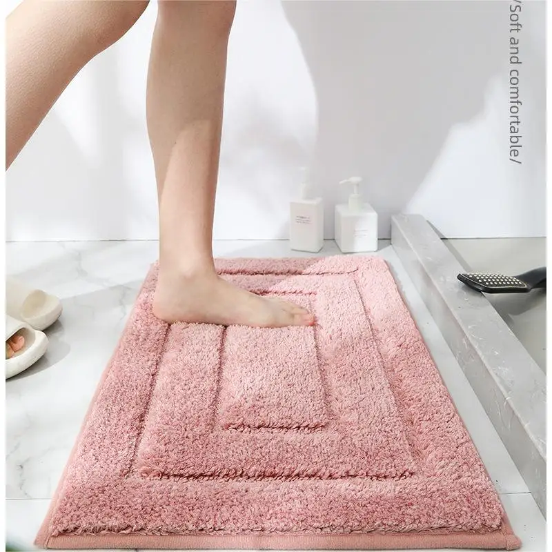 Shaggy Thick Bath Mats Absorbent Shower Pad Non-slip Bedroom Floor Rug Soft  Fluffy Living Room Plush Carpet House Foot Mat Decor - Mat - AliExpress