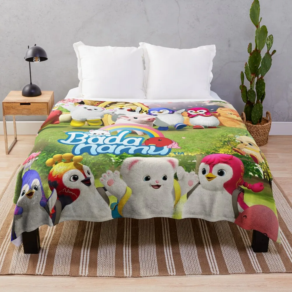 

Sixba character Cartoon Logo Throw Blanket fluffy blanket Flannel Blanket Camping Blanket For Sofa