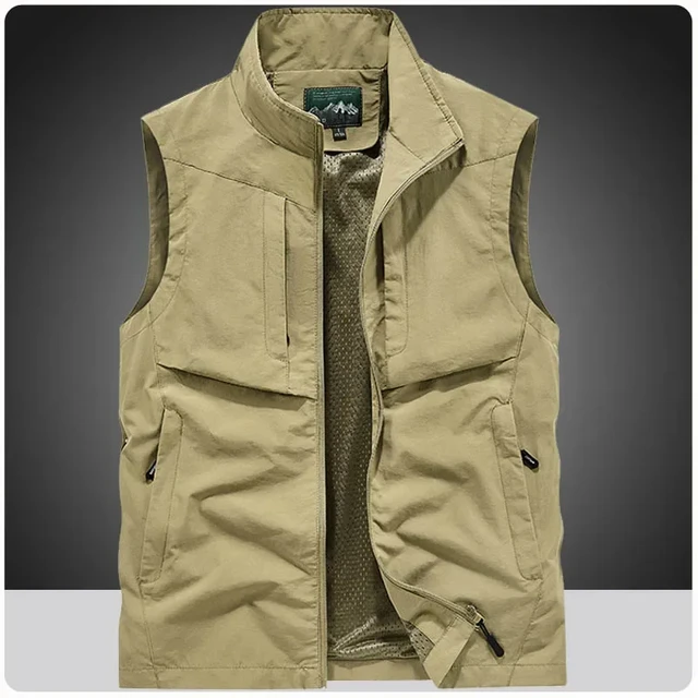 Hunting and Fishing Vest with Mesh Lining blue, Hunting and Fishing Vest  with Mesh Lining blue, Vests, Jackets, Men