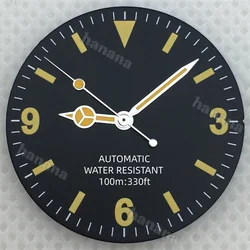 Retro Matte Dial - 29mm Green Luminous Hands for High - Quality Watch Modification (3)