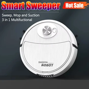 3-in-1 Smart Sweeping Robot Home Mini Sweeper Vacuum Mopping Automatic Sweeping and Mopping All-in-one Cleaning Expert 1
