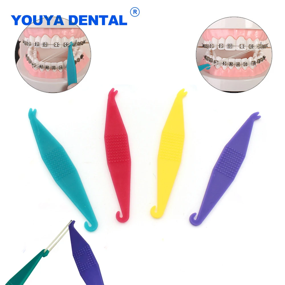 Disposable 50pcs Dental Orthodontic Elastic Placer For Braces Bands