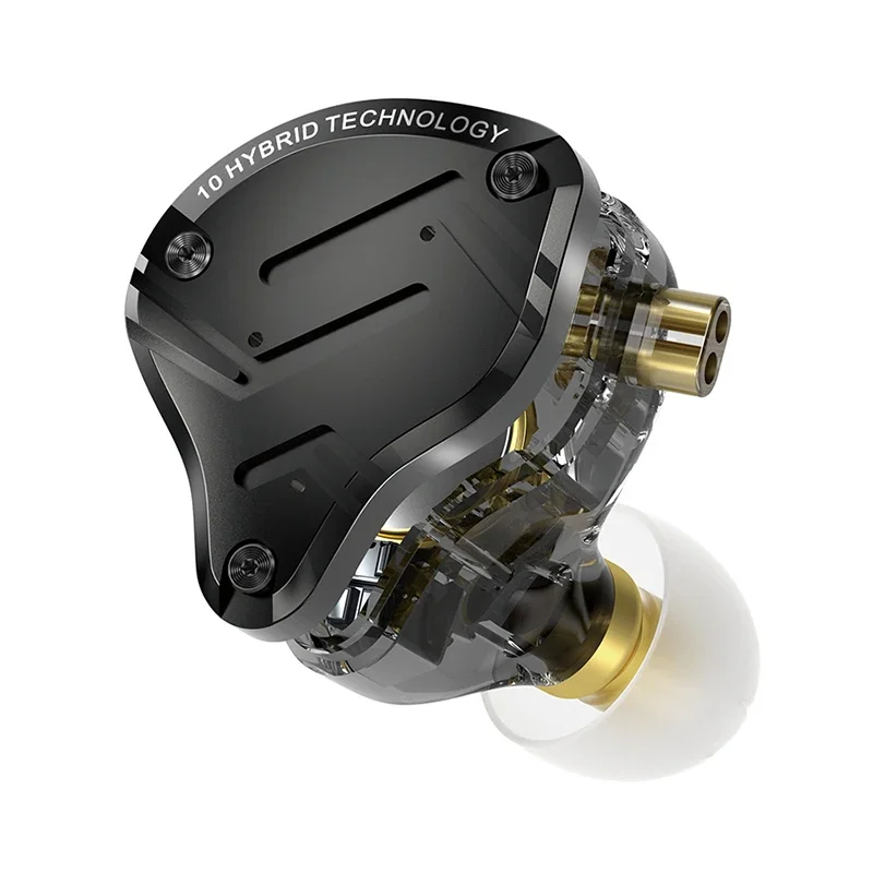 KZ ZS10 PRO X Metal Headset Hybrid drivers HIFI Bass Earbuds In-Ear Monitor Noise Cancelling Earphones ZS10PROX 2