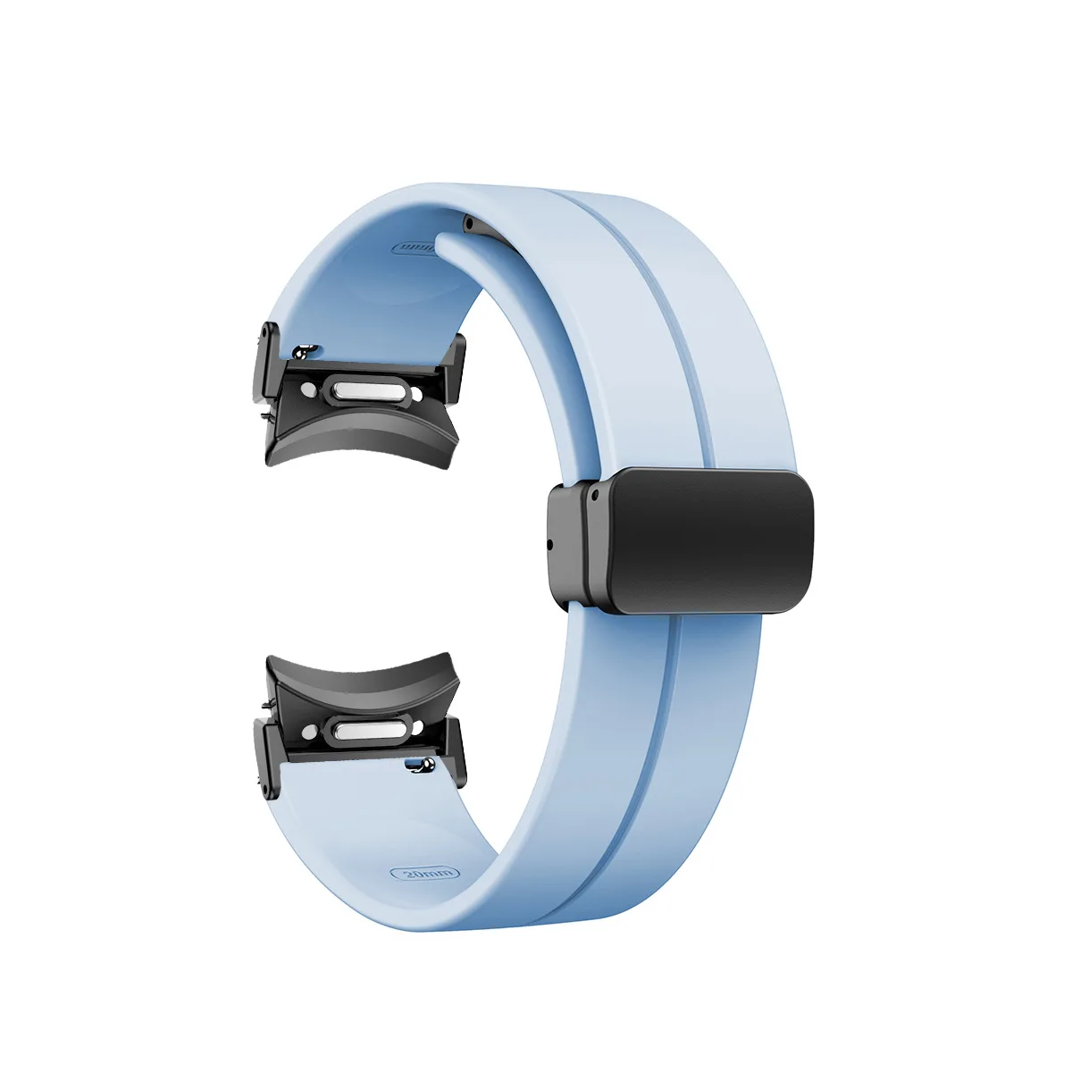 Magnetic Silicone Strap Sport Watchband - Versatile and Stylish Accessory