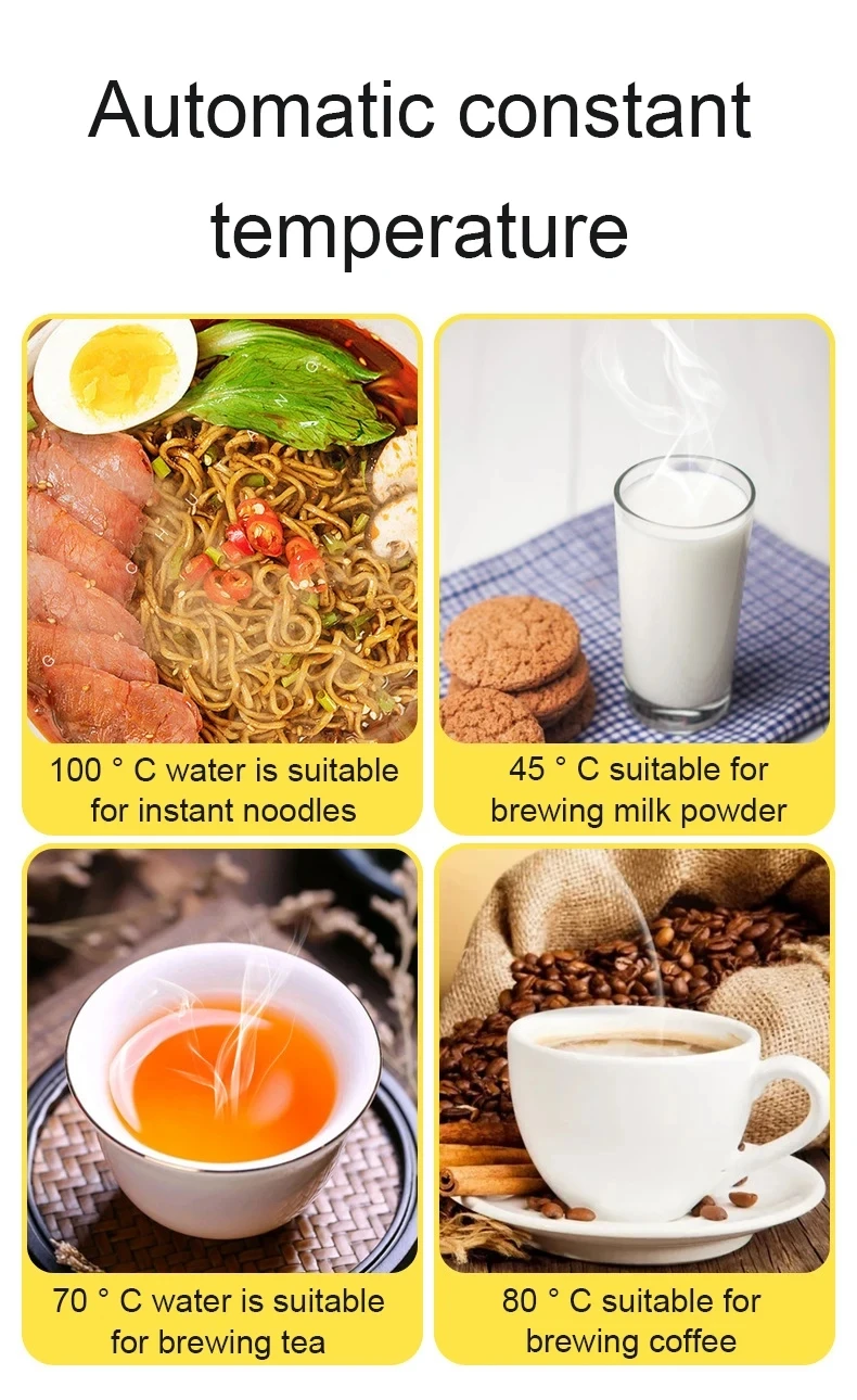 Description Picture 5 of item12V/24V Car Use Electric Kettle Travel Truck Temperature Control Hot Water Heating Boiler Coffee Milk Cup Heater Boiling Bottle