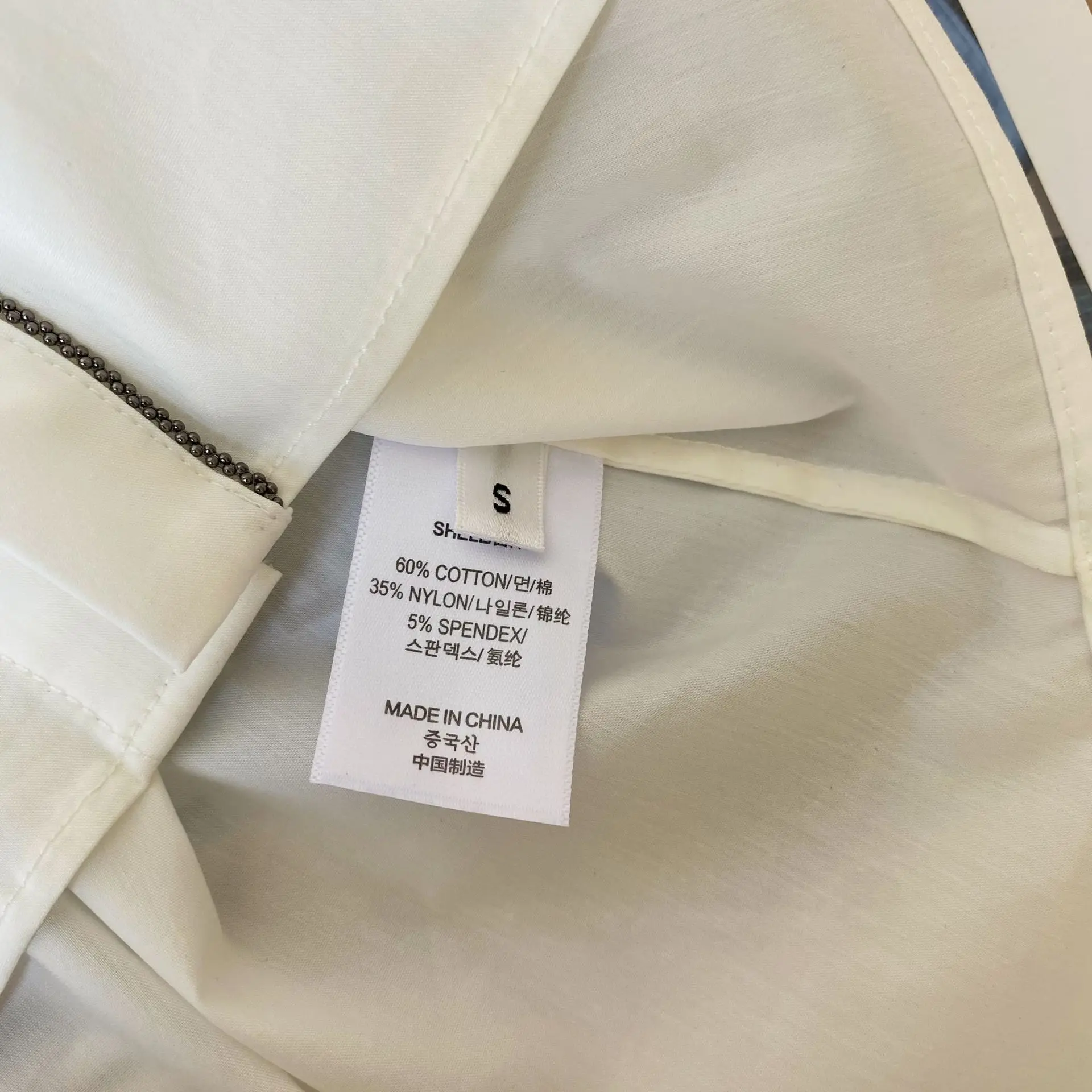 Louis Vuitton Women's White Shirt size 36 / S Stripped Longsleeve Half  Buttons