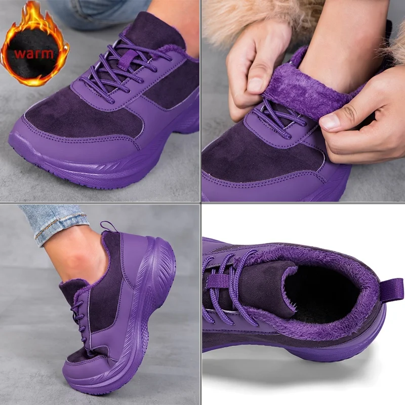 Winter Wide Head Men's sneakers Unisex Barefoot Comfortable Big Size warm Casual Shoes Non-slip Hiking Shoes Minimalist