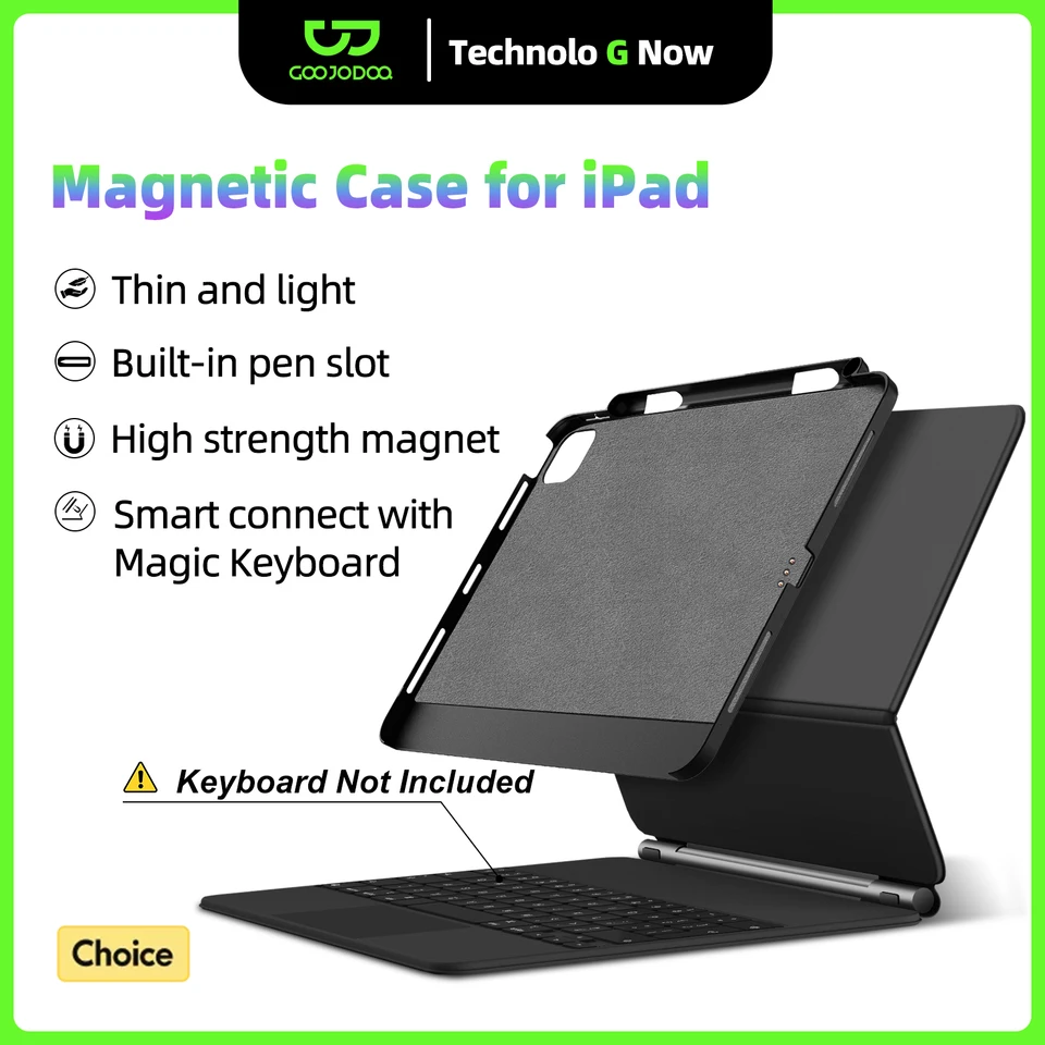 Seagtigau Magic Keyboard Hülle für iPad Pro 11 Zoll M4 2024 / M5 2025, Magnetische Tastaturhülle Seagtigau Magic Keyboard Hülle für iPad Pro 11 Zoll M4 2024 / M5 2025, Magnetische Tastaturhülle