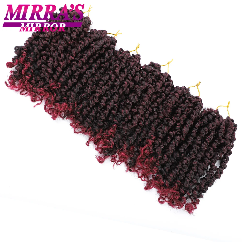 Passion Twist Crochet Hair 6/8/12/18 Inch Short Bob Pre-Looped Crochet Braids For Black Women Synthetic Braiding Hair Extensions