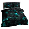 Peripheral Print Super Soft Brushed Microfiber Comfortable Set Equipped With Zipper Closure And Two Pillowcases 5