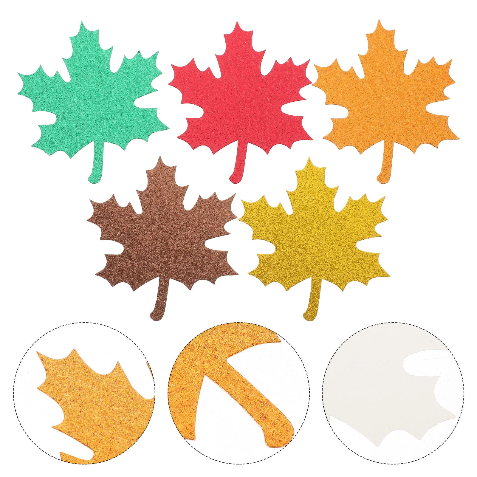 

Paper Leaves Cutouts Decors Crafts Farmhouse Maple Glitter Cutting Decorations Leaf Cuts Fall Cuttings