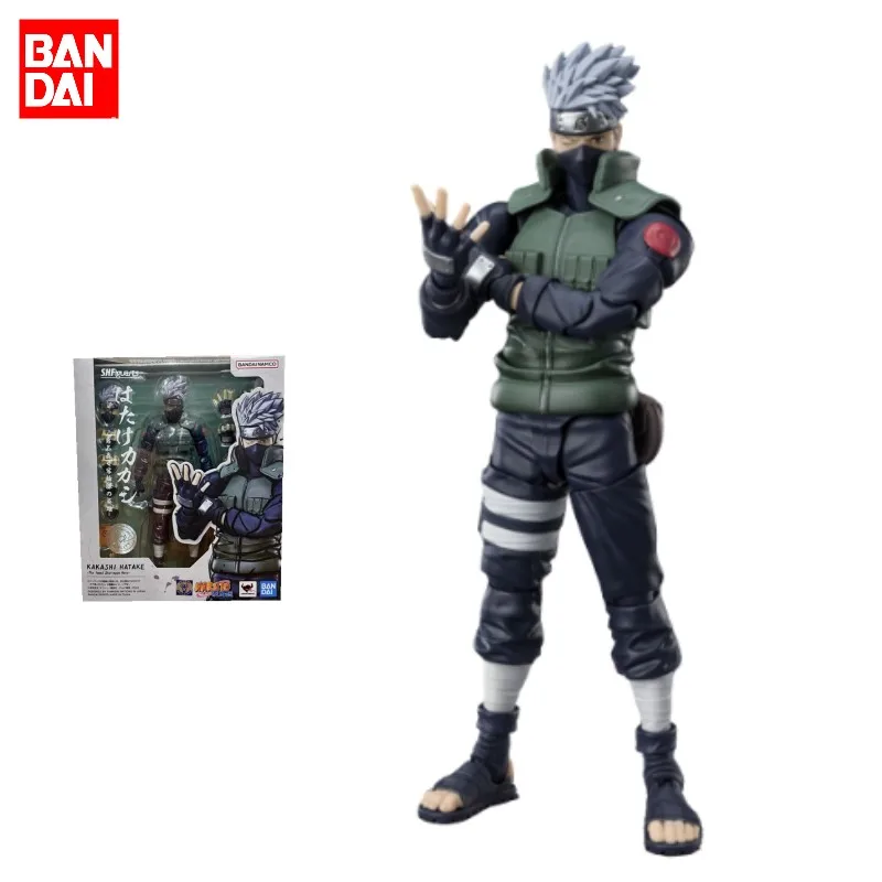 

Bandai Original NARUTO Shippuden Anime Figure S.H.Figuarts Hatake Kakashi Action Figure Toys For Kids Gift Collectible Model