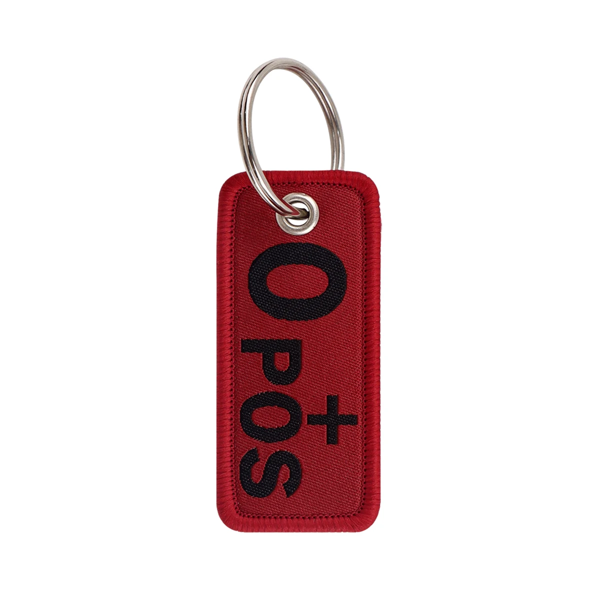 Embroidered Red Key Fob Keychain – Stylish Gift Accessory