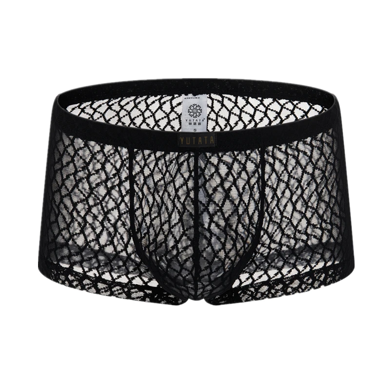 Боксеры мужские кружевные дышащие | AliExpress
