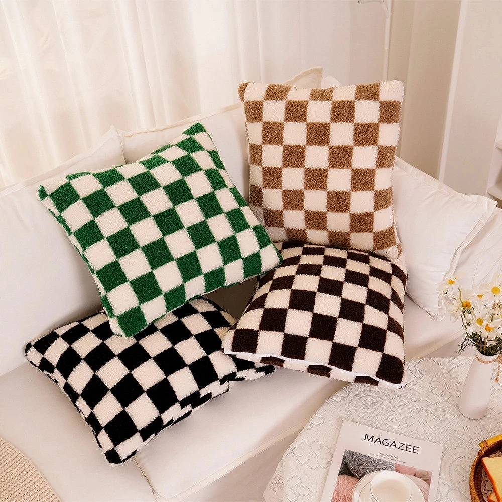 Source New Design Checkerboard Leather Small Size Stuffed Plush Dog Toy on  m.