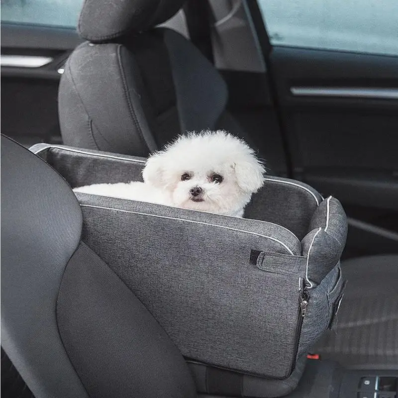 Siège de Voiture pour Chiens de Petite Taille siège rehausseur de Voiture  Amovible et Lavable pour Petits Animaux jusqu'à 6,1 kg, Console Centrale  siège de Voiture pour Voiture Maison Voyage : 